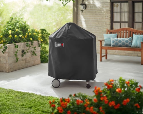 Weber Black Performer Grill Cover Perspective: top
