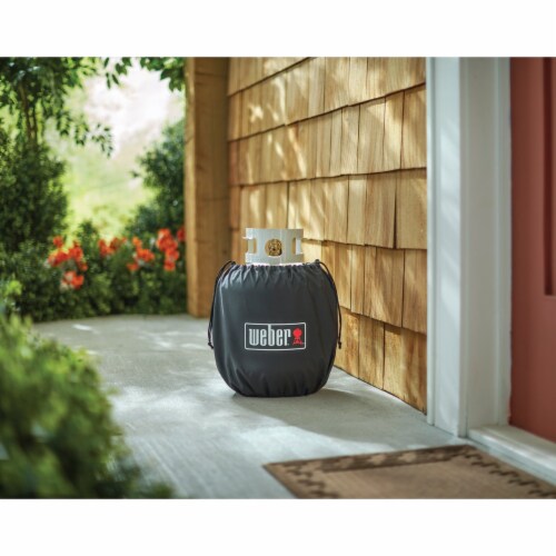 Weber 20 Lb. Capacity Polyester Propane Tank Cover 7137 Perspective: top