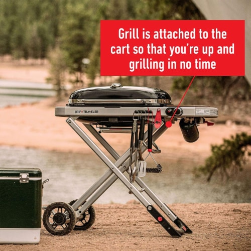 Weber Traveler Gas Grill Perspective: top
