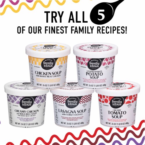Blount's Family Kitchen Lasagna Soup with Turkey Sausage Perspective: top