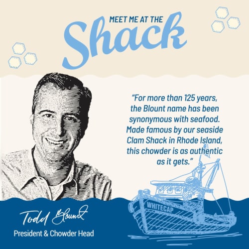 Blount Clam Shack Gluten Free New England Clam Chowder Soup Perspective: top