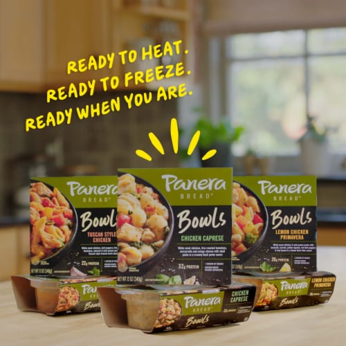 Panera Bread Ready-to-Heat Tuscan Style Chicken Pasta Meal Perspective: top