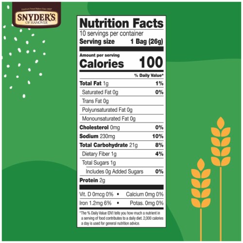 Snyder's of Hanover 100 Calorie Pack Pretzel Sticks Perspective: top