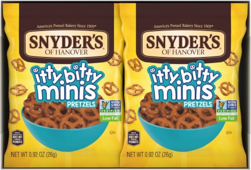 Snyder's of Hanover Itty Bitty Mini Pretzels Perspective: top
