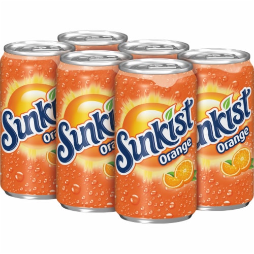 Sunkist® Orange Soda Mini Cans Perspective: top