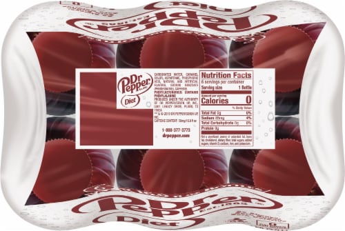 Diet Dr Pepper® Soda Bottles Perspective: top