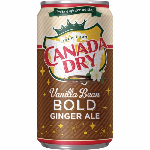Canada Dry® Bold Vanilla Bean Ginger Ale Mini Cans Perspective: top