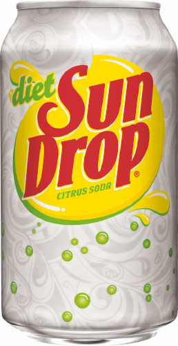Diet Sun Drop® Citrus Soda Cans Perspective: top