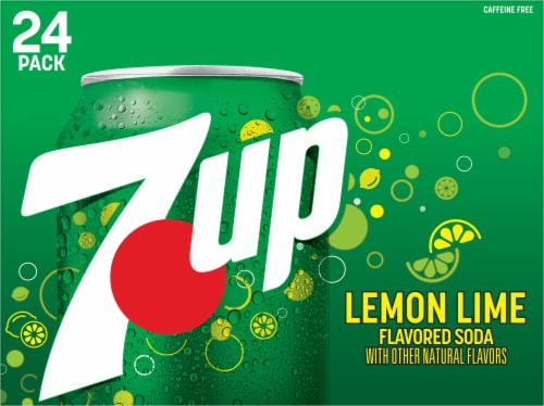 7UP® Lemon Lime Soda Cans Perspective: top