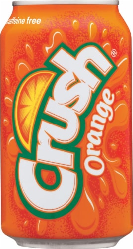 Crush Orange Soda Cans Perspective: top