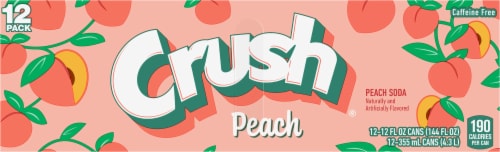Crush® Peach Soda Cans Perspective: top