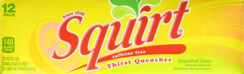 Squirt® Grapefruit Soda Cans Perspective: top