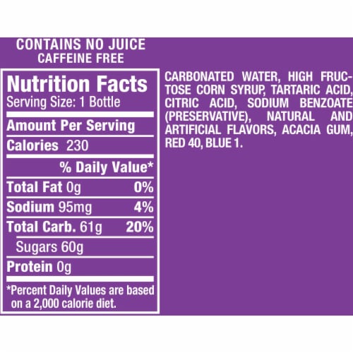 Crush® Grape Soda Bottles Perspective: top