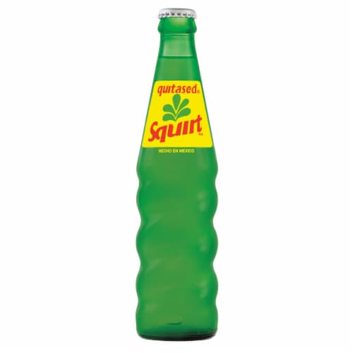 Squirt Grapefruit Caffeine Free Soda Bottle Perspective: top