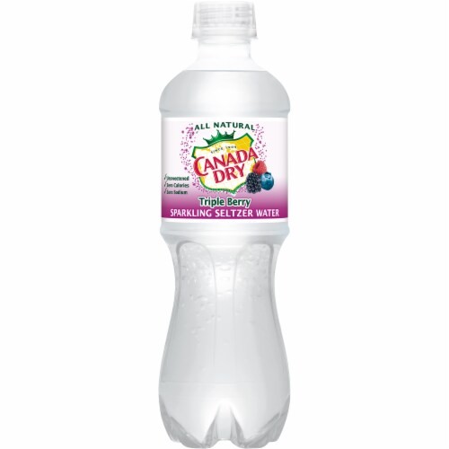 Canada Dry Triple Berry Sparkling Seltzer Water Perspective: top