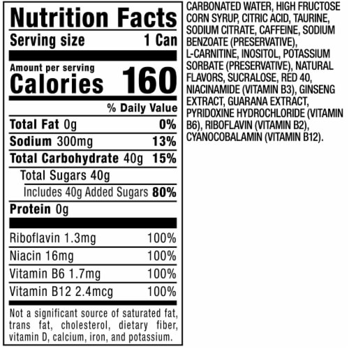 Venom Fruit Punch Energy Drink Perspective: top