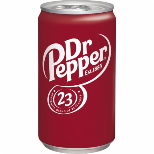 Dr Pepper® Soda Mini Cans Perspective: top