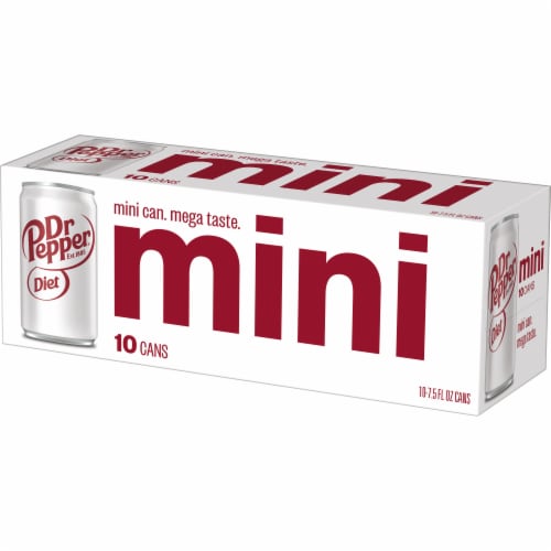 Dr Pepper Soda - 10pk/7.5 fl oz Mini Cans