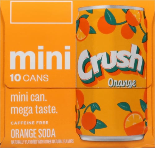 Crush® Orange Mini Cans Perspective: top