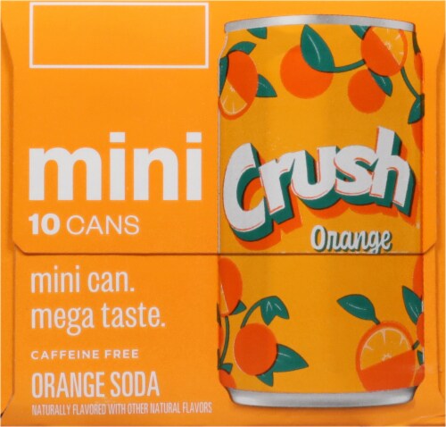 Crush® Orange Mini Cans Perspective: top