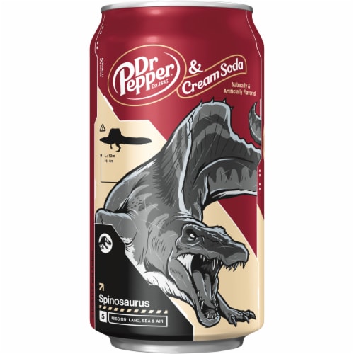 Dr Pepper & Cream Soda Cans Perspective: top