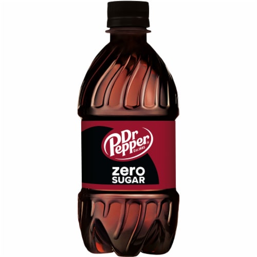 Dr Pepper® Zero Sugar Soda Bottles Perspective: top