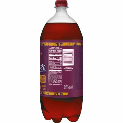 Vernors® Black Cherry Soda Bottle Perspective: top