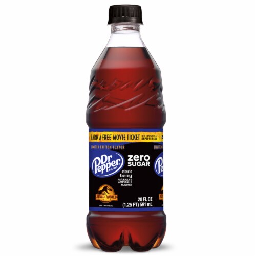 Dr Pepper Dark Berry Zero Sugar Soda, 20 fl oz Smith’s Food and Drug
