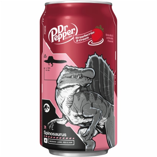 Dr Pepper® Strawberries and Cream Soda Cans Perspective: top