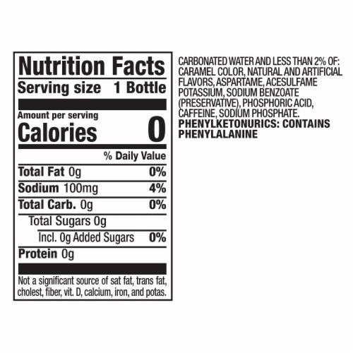 Dr Pepper Creamy Coconut Zero Sugar Soda Bottle Perspective: top
