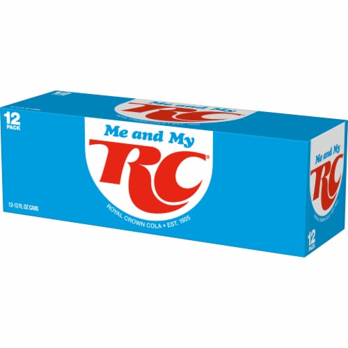 RC® Cola Soda Cans Perspective: top