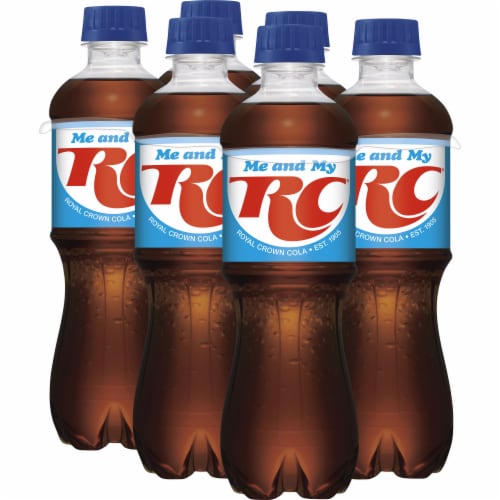 RC® Cola Soda Bottles 6 Pack / 16.9 fl oz Perspective: top