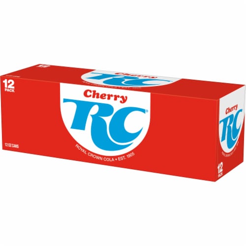RC® Cola Cherry Soda Cans Perspective: top