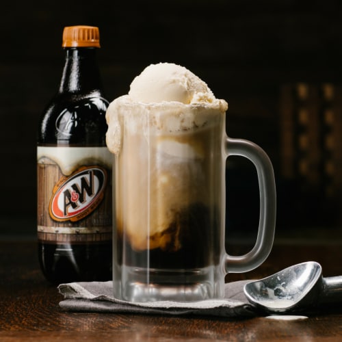 A&W® Root Beer Soda Bottle Perspective: top