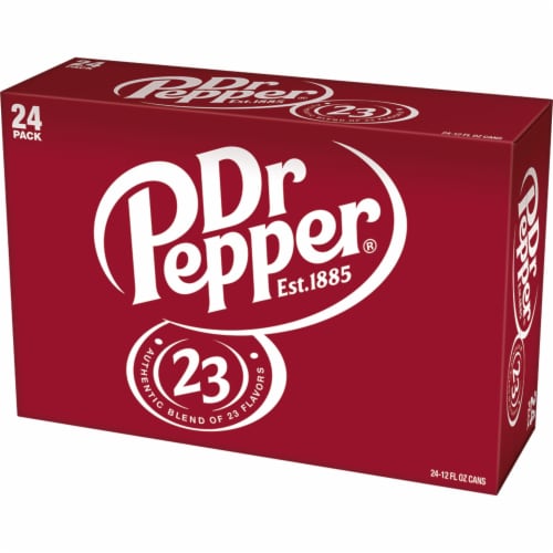 Dr Pepper® Soda Cans Perspective: top