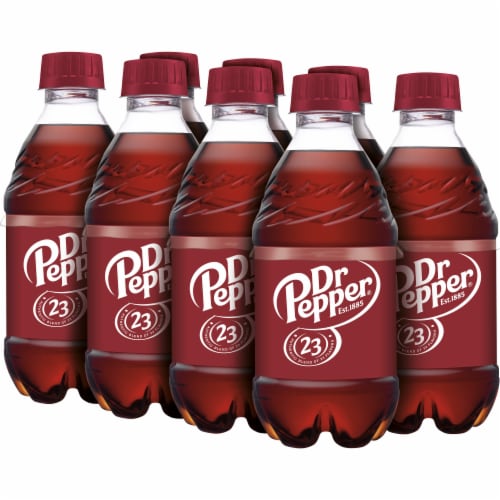 Dr Pepper® Soda Bottles Perspective: top