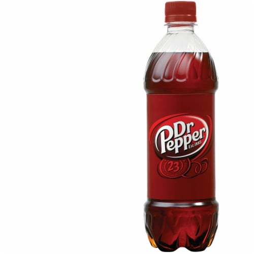 Dr Pepper Soda Bottles Perspective: top