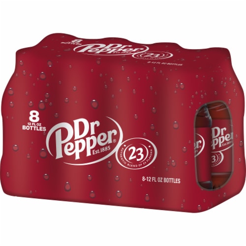 Dr Pepper Soda Bottles Perspective: top