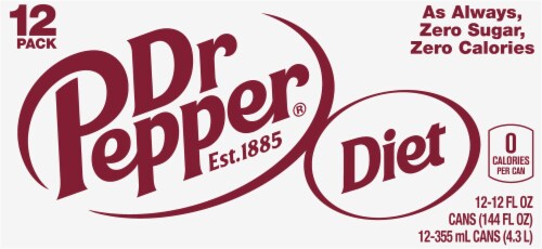 Diet Dr Pepper Soda Perspective: top