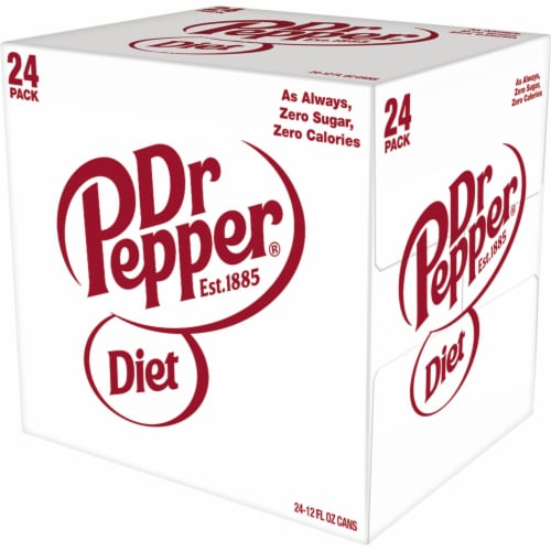 Diet Dr Pepper® Soda Cans Perspective: top