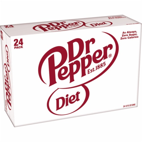 Dr Pepper® Diet Soda Cans Perspective: top