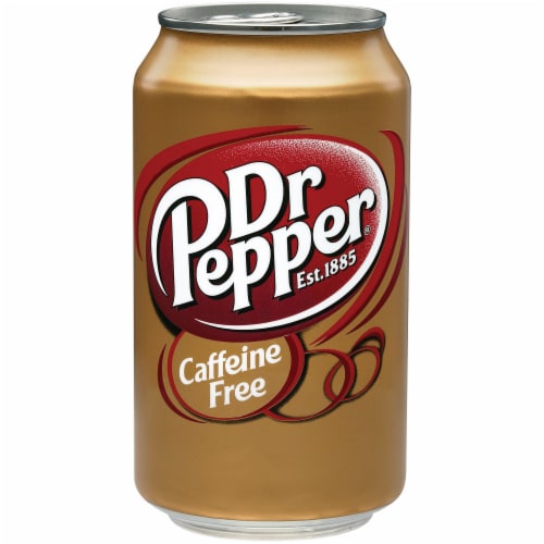 Dr Pepper Caffeine Free Soda Cans Perspective: top