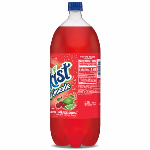 Sunkist® Cherry Limeade Soda Bottle Perspective: top
