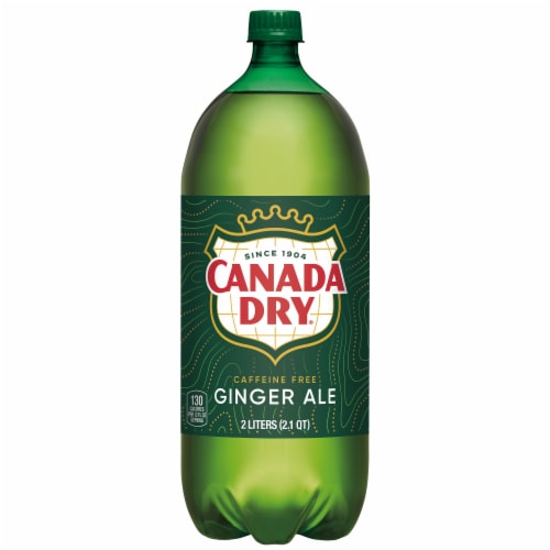 Canada Dry® Ginger Ale Soda Bottle Perspective: top