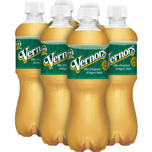 Vernors Ginger Ale Soda Bottles Perspective: top