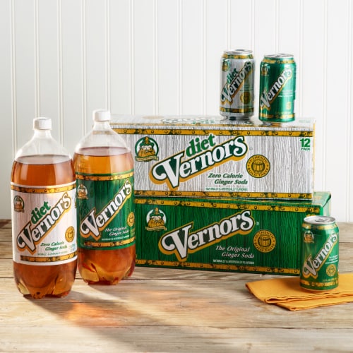 Vernors® Ginger Soda Bottle Perspective: top