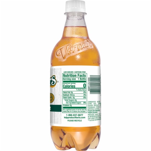 Vernors Diet Ginger Soda Bottle Perspective: top