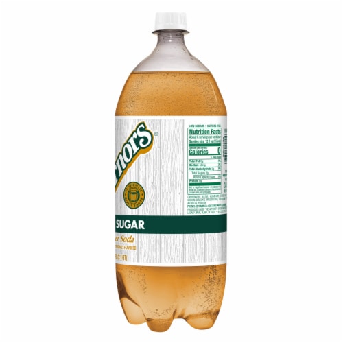 Vernors® Zero Sugar Ginger Soda Bottle Perspective: top