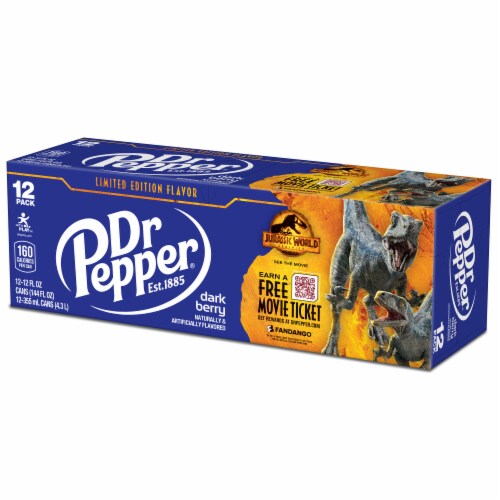 Dr Pepper® Dark Berry Soda, 12 cans / 12 fl oz Fry’s Food Stores