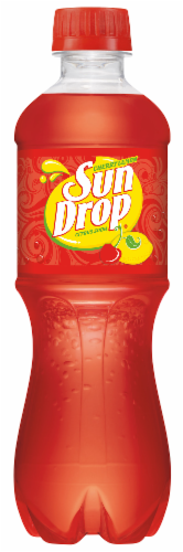 Sun Drop® Cherry Lemon Citrus Soda Bottles Perspective: top